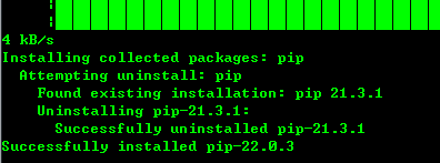 You are using pip version 21.3.1, however version 22.0.3 is available