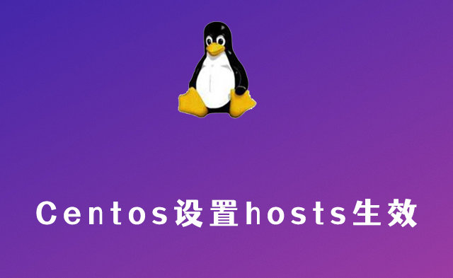 centos设置hosts