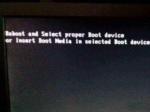 reboot and select proper boot device怎么解决
