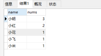 MySQL分组查询并统计大于某值的sql语句